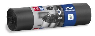 STELLA ANNA ZARADNA Worki na śmieci SUPERMOCNE 240L 1op.-10szt. czarne