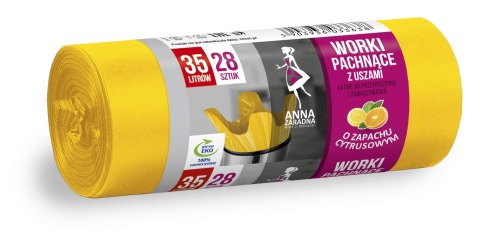 STELLA ANNA ZARADNA Worki na śmieci z uszami - zapach CYTRUSÓW 35L 1op.-28szt.