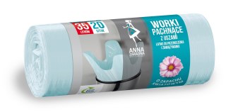 STELLA ANNA ZARADNA Worki na śmieci z uszami - zapach KWIATOWY 35L 1op.-20szt