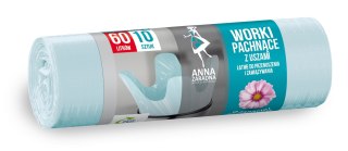 STELLA ANNA ZARADNA Worki na śmieci z uszami - zapach KWIATOWY 60L 1op.-10szt