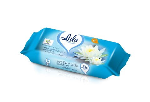 STELLA LULA Nawilżany papier toaletowy z ekstraktem z białej lilii 1op.-40szt.