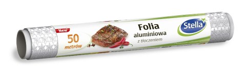 STELLA STELLA Folia aluminiowa z tłoczeniem - 50m 1szt