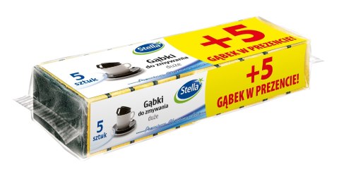 STELLA STELLA Gąbka do zmywania Duża 1op.- 5 + 5 szt. gratis