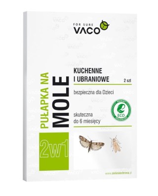 VACO VACO ECO Pułapka na mole kuchenne i ubraniowe 2w1 1op.-2szt