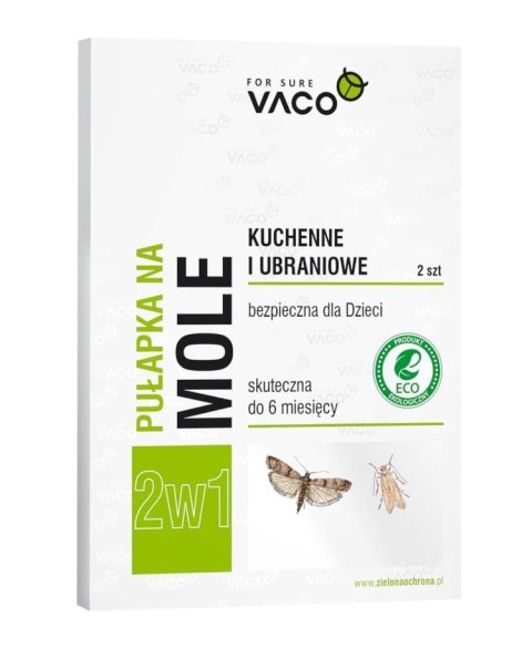 VACO VACO ECO Pułapka na mole kuchenne i ubraniowe 2w1 1op.-2szt