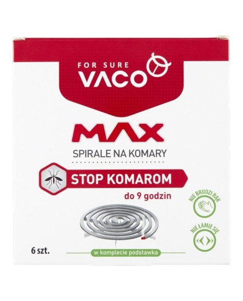 VACO VACO MAX Spirale na komary - Stop Komarom 1op.-6szt