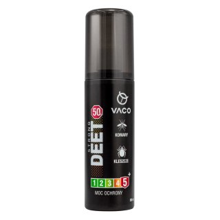 VACO VACO STRONG DEET 50 Płyn na kleszcze,komary i meszki 80ml