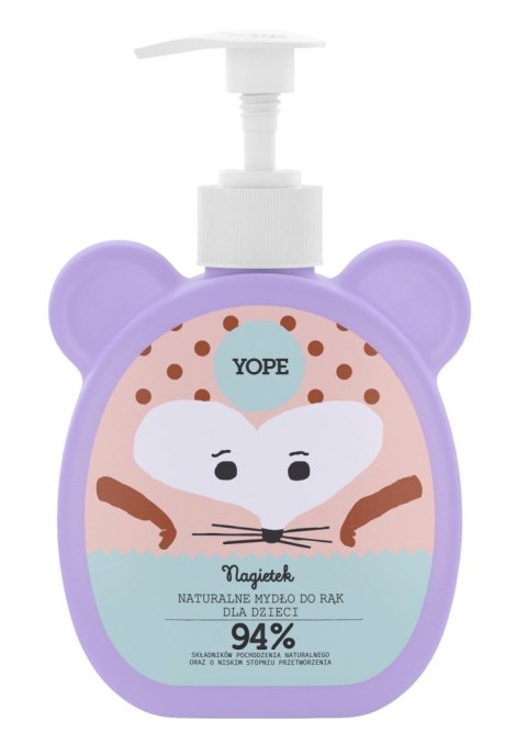 YOPE YOPE Naturalne Mydło do rąk dla dzieci - NAGIETEK 400ml