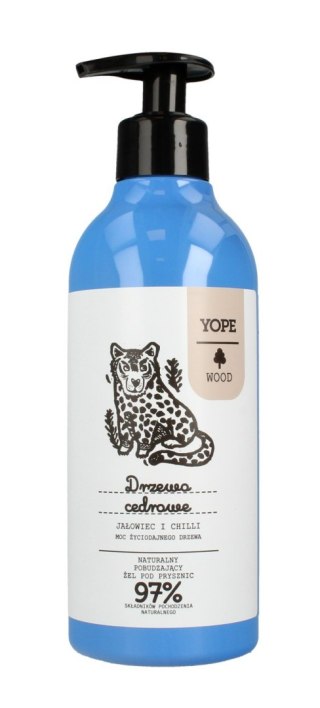 YOPE YOPE WOOD Naturalny Żel pod prysznic Drzewo Cedrowe & Jałowiec & Chilli 400ml