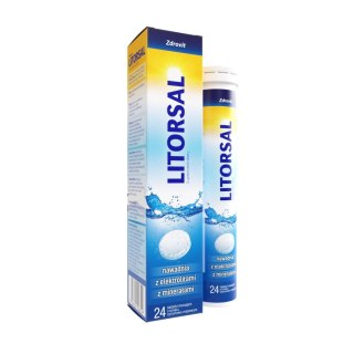 ZDROVIT ZDROVIT Litorsal 24 tabletki musujące - smak cytrynowo - miętowy