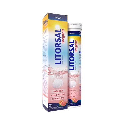 ZDROVIT ZDROVIT Litorsal Grejpfrut 24 tabletki musujące - smak grejpfrutowy