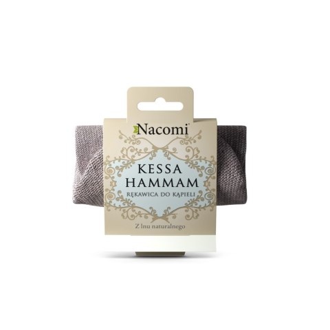 ART.ROZNE MH NACOMI Rękawica do kąpieli z lnu naturalnego Kessa Hammam 1szt