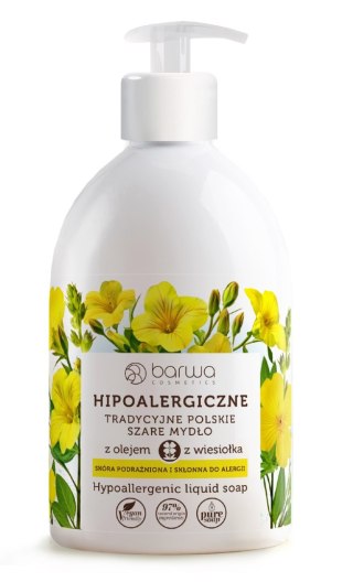 BARWA BARWA Wiesiołek Szare mydło w płynie do skóry delikatnej 500 ml