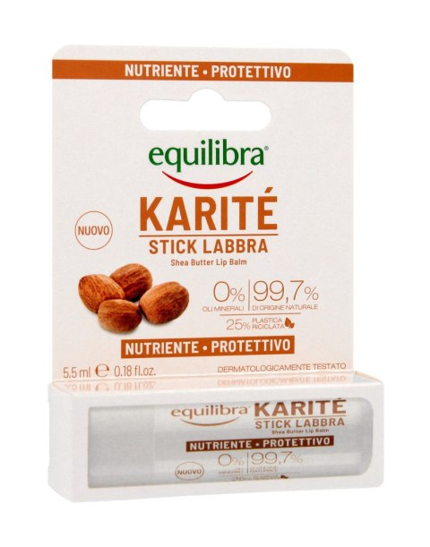 BEAUTY FORMULAS Equilibra Karite Ochronny Sztyft do ust z masłem Shea 5.5ml