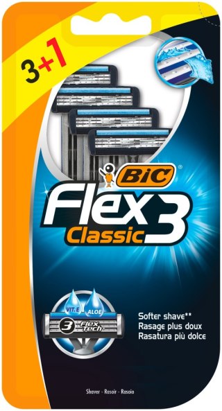 BIC BIC Maszynka do golenia - Bic Flex 3 Clasic Blister 3+1