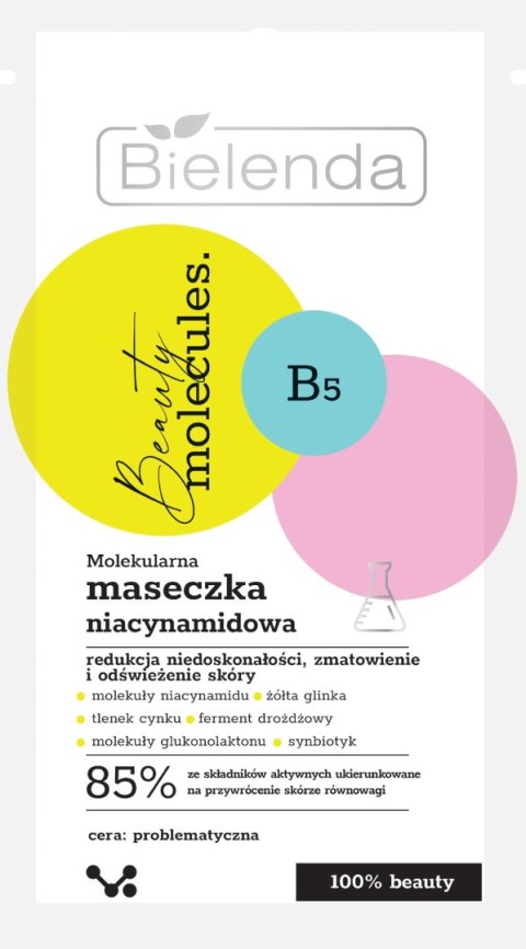 BIELENDA BIELENDA BEAUTY MOLECULES Molekularna Maseczka niacynamidowa 8 g