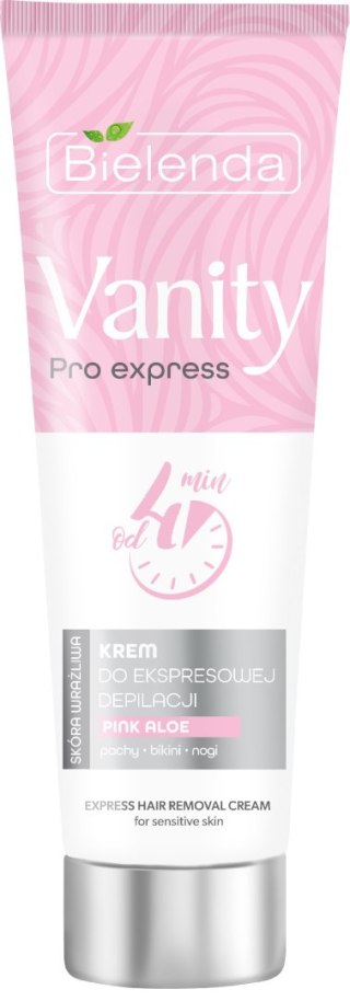 BIELENDA Bielenda Vanity Pro Express Krem do ekspresowej depilacji Pink Aloe - do skóry wrażliwej 75ml