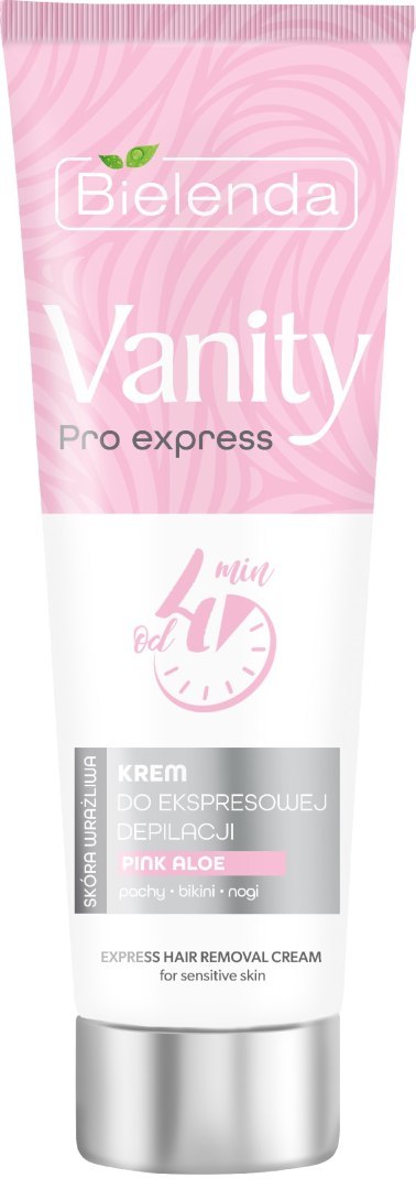 BIELENDA Bielenda Vanity Pro Express Krem do ekspresowej depilacji Pink Aloe - do skóry wrażliwej 75ml