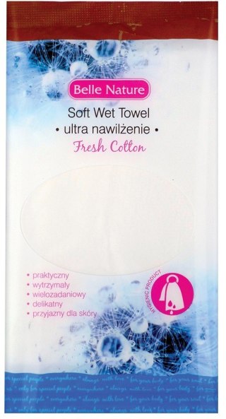 CHLAPU CHLAP BELLE NATURE Mokry Ręcznik z mikrofibry - Fresh Cotton 1szt