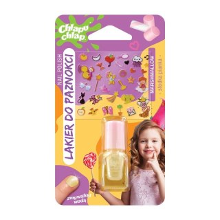CHLAPU CHLAP CHLAPU CHLAP Lakier do paznokci zmywalny wodą + ozdoby - Słodka Pianka - żółty 2ml