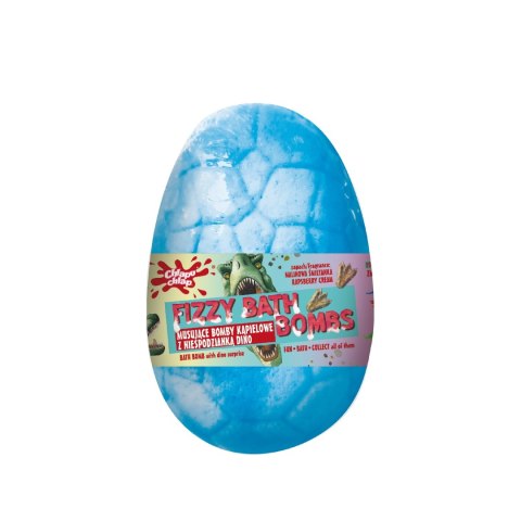 CHLAPU CHLAP CHLAPU CHLAP Musująca Bomba kąpielowa Jajo Dinozaura z niespodzianką - guma balonowa 140g