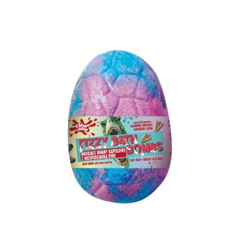 CHLAPU CHLAP CHLAPU CHLAP Musująca Bomba kąpielowa Jajo Dinozaura z niespodzianką - wata cukrowa 140g