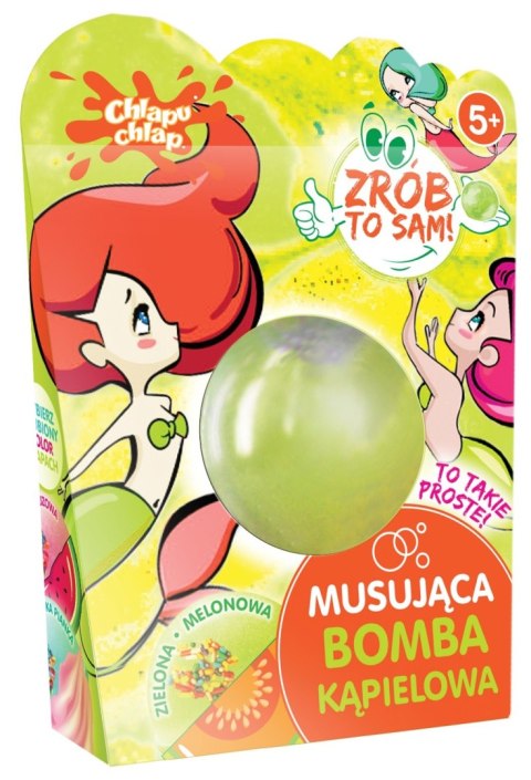 CHLAPU CHLAP CHLAPU CHLAP Musująca Bomba kąpielowa "Zrób to sam" - Melon 1szt