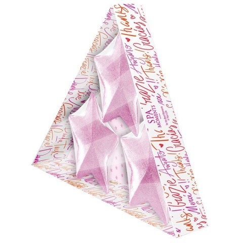 CHLAPU CHLAP SPA Moments Gwiazdki musujące do kąpieli - Gwiazdki (Malina z Wanilią) 3x50g