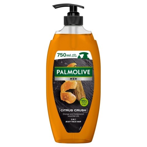 COLGATE PALMOLIVE Men Żel pod prysznic 3w1 Citrus Crush - olejek pomarańczowy i drzewo cedrowe 750ml