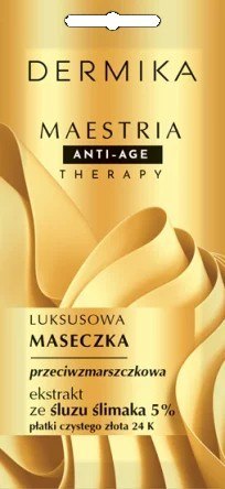 DERMIKA DERMIKA Maestria Anti-Age Therapy Luksusowa Maseczka przeciwzmarszczkowa - ekstrakt ze śluzu ślimaka 5% 7g
