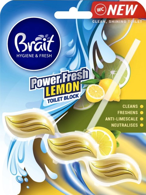 DRAMERS BRAIT Hygiene & Fresh Kostka do WC Power Fresh Lemon 39 g
