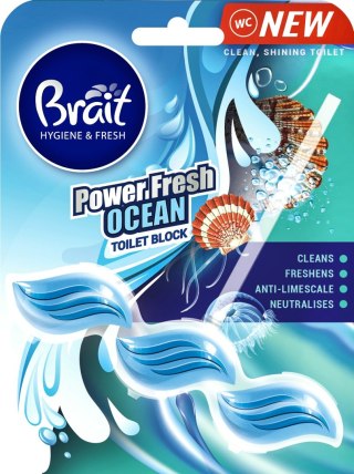 DRAMERS Brait Hygiene & Fresh Kostka do WC Power Fresh Ocean 39g