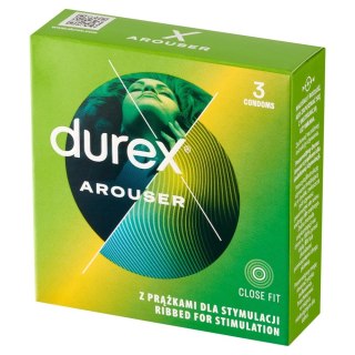 DUREX DUREX Arouser Prezerwatywy z prążkami 1 op.- 3 sztuki