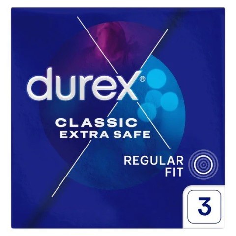 DUREX DUREX Classic Extra Safe Prezerwatywy klasyczne 1 op.- 3 sztuki