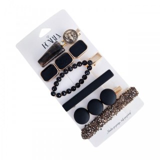 ECARLA ECARLA Zestaw 6 sztuk zdobionych eleganckich Spinek do włosów SP255CZ