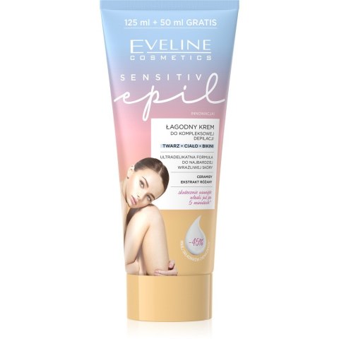 EVELINE EVELINE Sensitiv Epil Łagodny krem do kompleksowej depilacji 175 ml