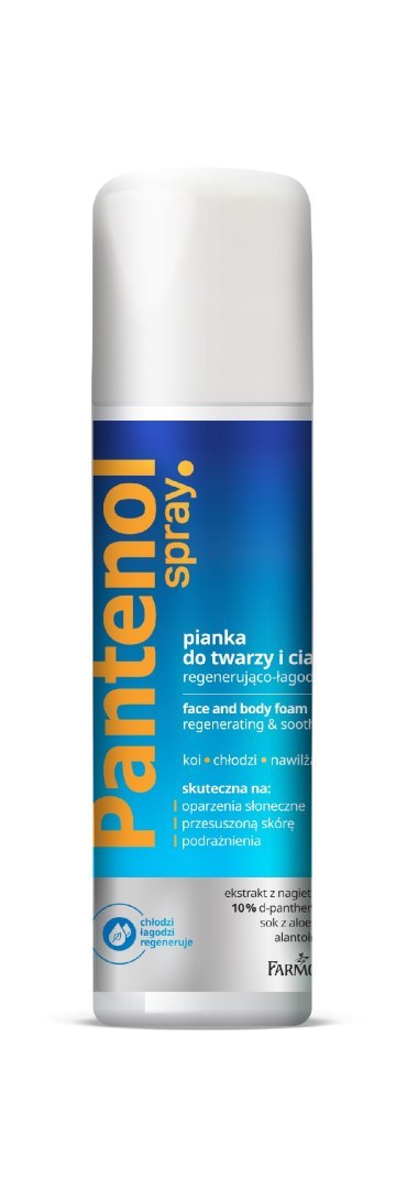 FARMONA FARMONA Pantenol Pianka do twarzy i ciała regenerująco-łagodząca w sprayu 150 ml