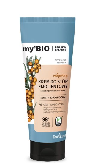 FARMONA FARMONA my`Bio Odżywczy krem emolientowy do stóp Rokitnik Północny 100 ml