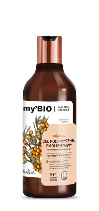 FARMONA FARMONA my`Bio Odżywczy żel pod prysznic emolientowy Rokitnik Północny 500 ml