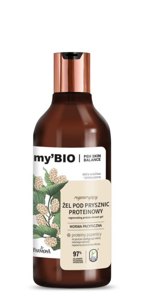 FARMONA FARMONA my`Bio Regenerujący żel pod prysznic proteinowy Morwa Pacyficzna 500 ml