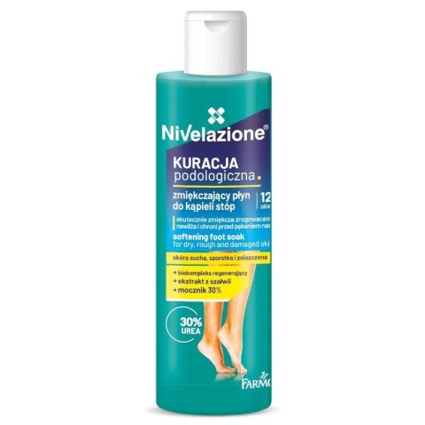 FARMONA NIVELAZIONE Zmiękczający płyn do kąpieli stóp Kuracja podologiczna 170 ml