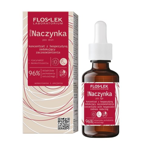 FLOS-LEK FLOSLEK Stop Naczynka Koncentrat z hesperydyną redukujący zaczerwienienia na dzień i noc 30ml