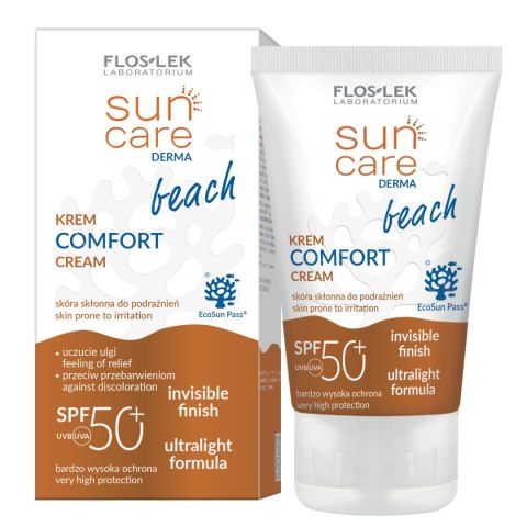 FLOS-LEK FLOSLEK Sun Care Derma Beach Krem do twarzy i ciała Comfort SPF 50+ 50 ml