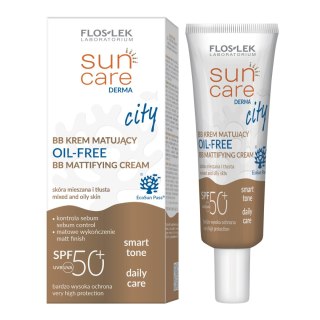 FLOS-LEK FLOSLEK Sun Care Derma City Krem matujący BB do twarzy SPF50+ do cery tłustej i mieszanej 30 ml