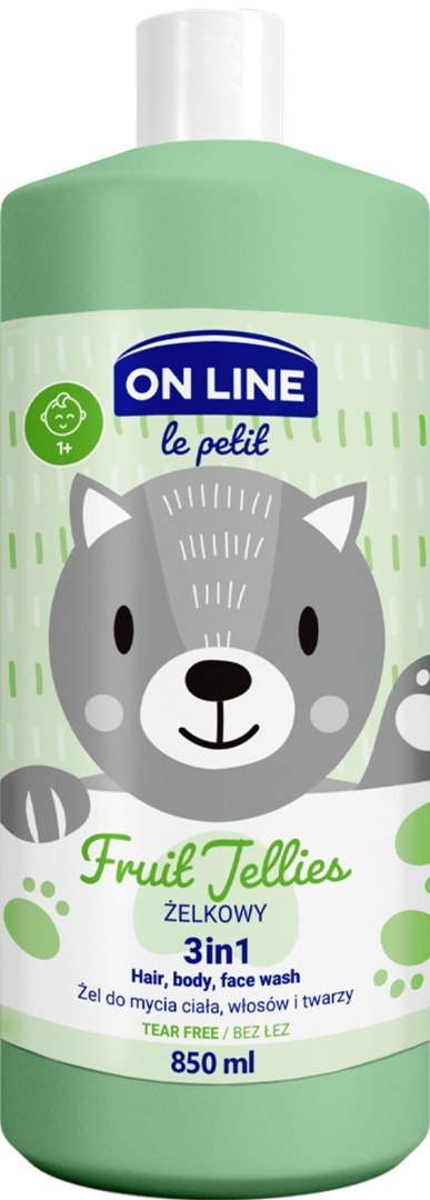 FORTE SWEEDEN ON LINE Le Petit Baby Żel 3w1 do mycia ciała, włosów i twarzy - Żelkowy 850 ml