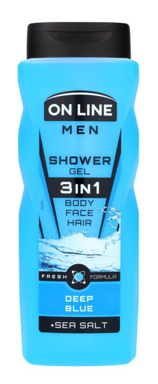 FORTE SWEEDEN ON LINE Men Żel pod prysznic dla mężczyzn 3w1 Deep Blue 410 ml