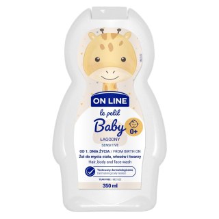 FORTE SWEEDEN On Line Le Petit Baby Łagodny Żel 3w1 do mycia twarzy,ciała i włosów - od 1 dnia życia 350ml