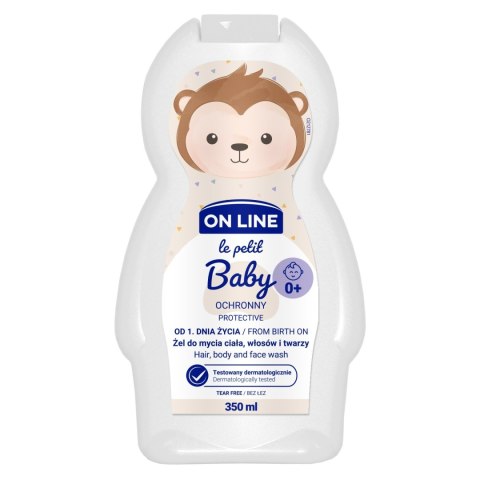 FORTE SWEEDEN On Line Le Petit Baby Ochronny Żel 3w1 do mycia twarzy,ciała i włosów - od 1 dnia życia 350ml