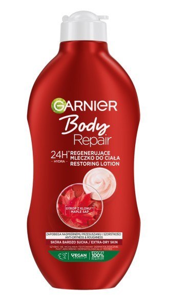 GARNIER GARNIER Body Repair Regenerujące Mleczko do ciała 24H do skóry bardzo suchej 400 ml