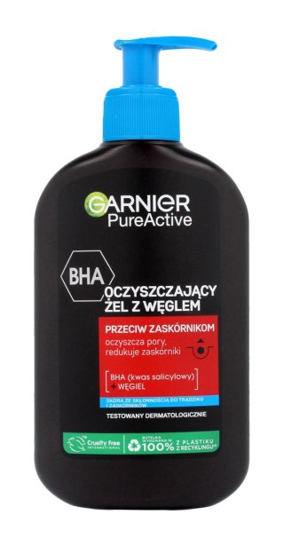 GARNIER GARNIER Pure Active Oczyszczający Żel z węglem przeciw zaskórnikom 250 ml